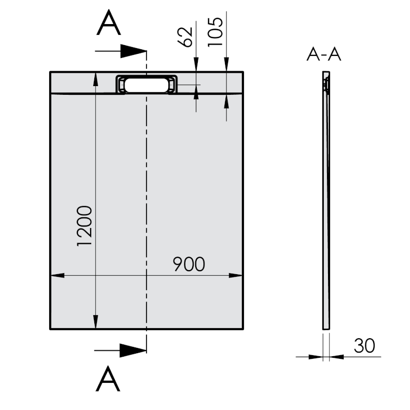 KAZUKO sprchová vanička z litého mramoru, obdélník 120x90cm, bílá 40340